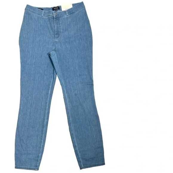 NYDJ light wash Skinny Jeans slimming lift tuck technology contour ami crop sz 6 - Picture 3 of 10